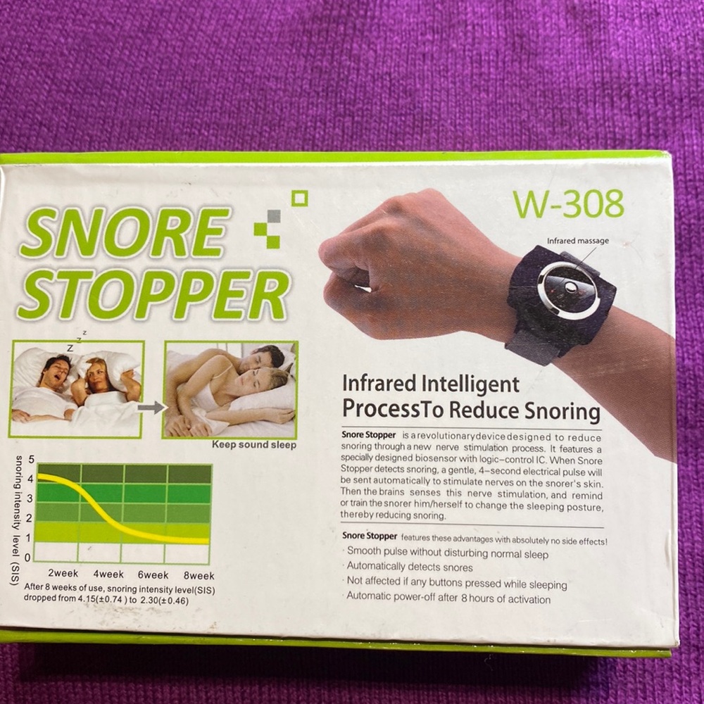 Snore Stopper wrist device, NEW!